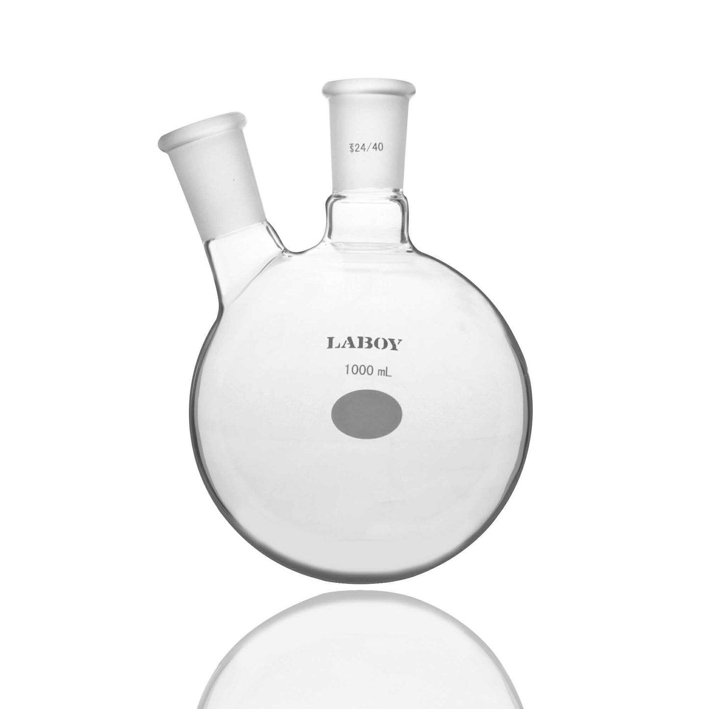 Two-Neck Rb Boiling Flask 10mL With 14/20 Center &14/20 Side Joint Angled