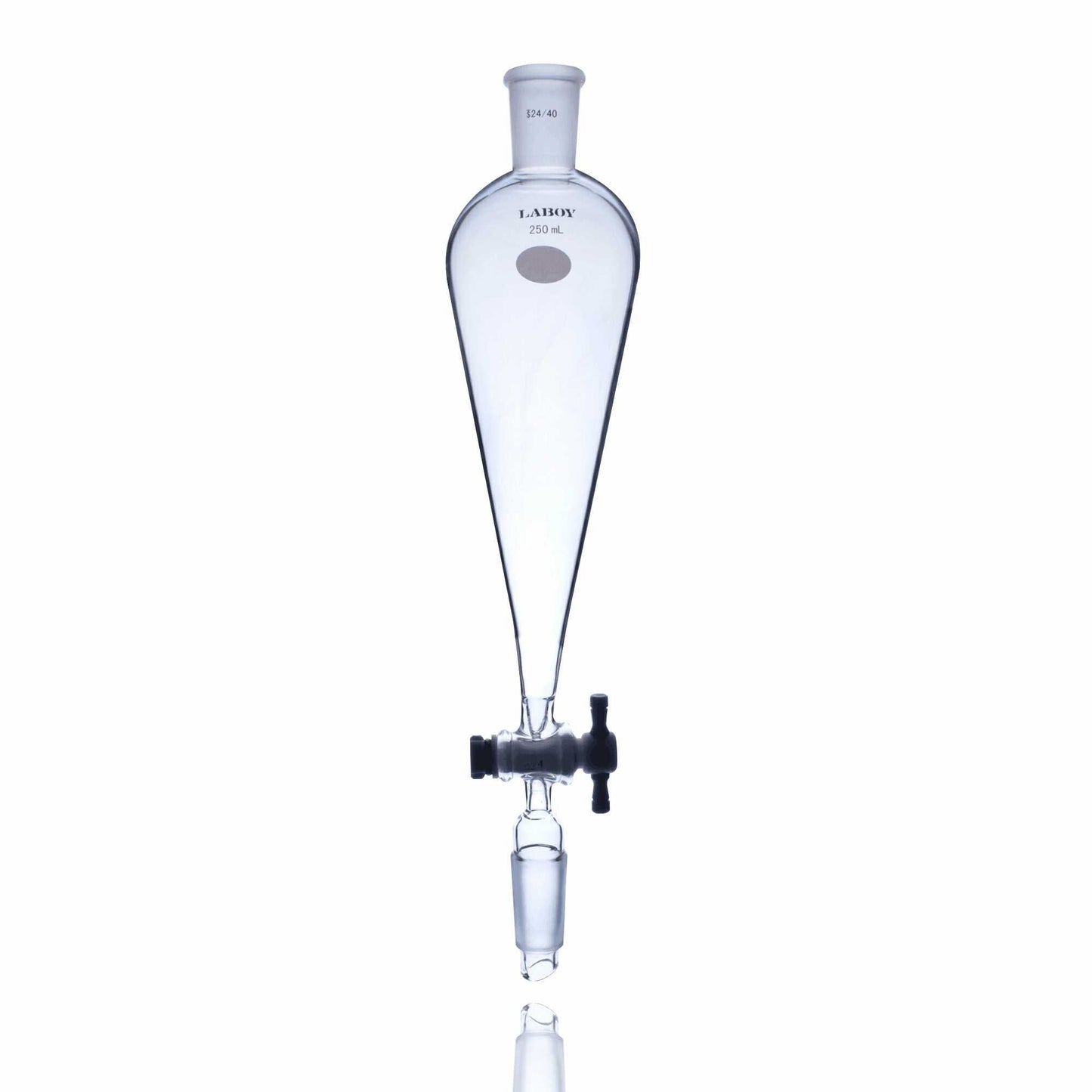 Laboy Glass High-Quality Separatory Funnel with PTFE Stopcock and Standard Taper Joints - Scienmart