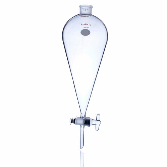 Separatory Funnel 1000 mL With 27# Glass Joint & 4mm Glass Stopcock