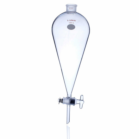 Separatory Funnel 1000 mL With 27# Glass Joint & 4mm Glass Stopcock