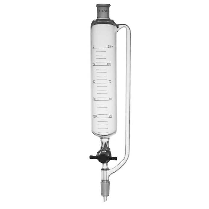 Laboy Glass Pressure-Equalizing Dropping Funnel with PTFE Stopcock and Standard Taper Joints