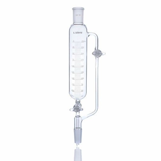 Pressure Equalizing Funnel 250mL W/ 24/40  Joints And Two Glass Stopcocks