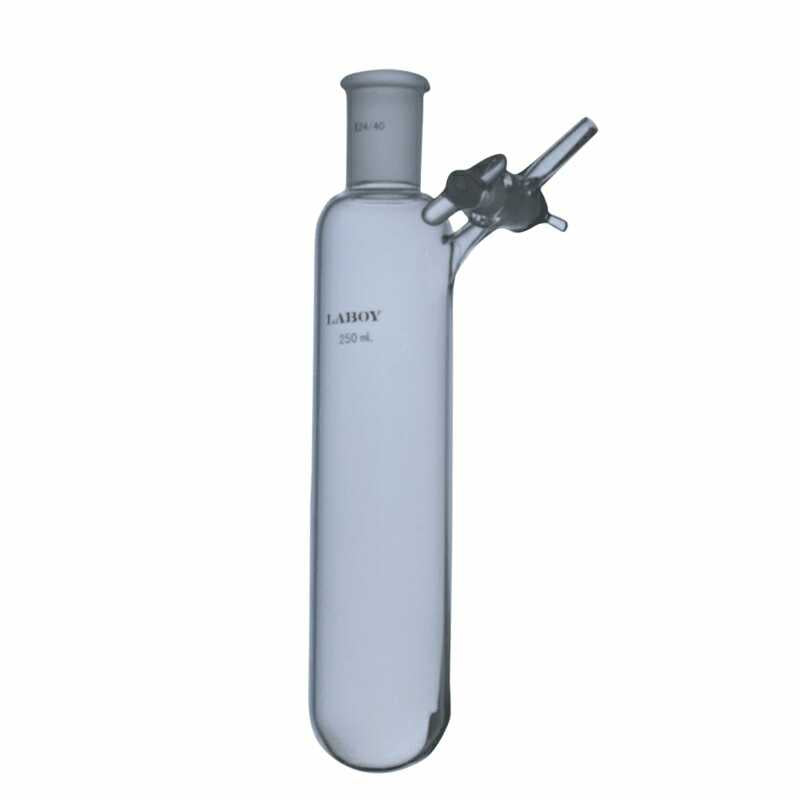 Glass Schlenk Tube with Standard Outer Joint and Glass Stopcock at Sidearm
