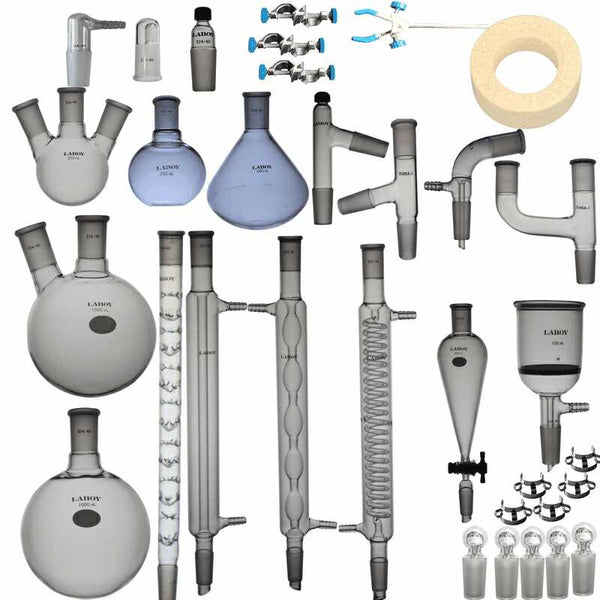 Lab Glass Instruments Laboy Glass Organic chemistry lab glassware kit laboratory glassware ...