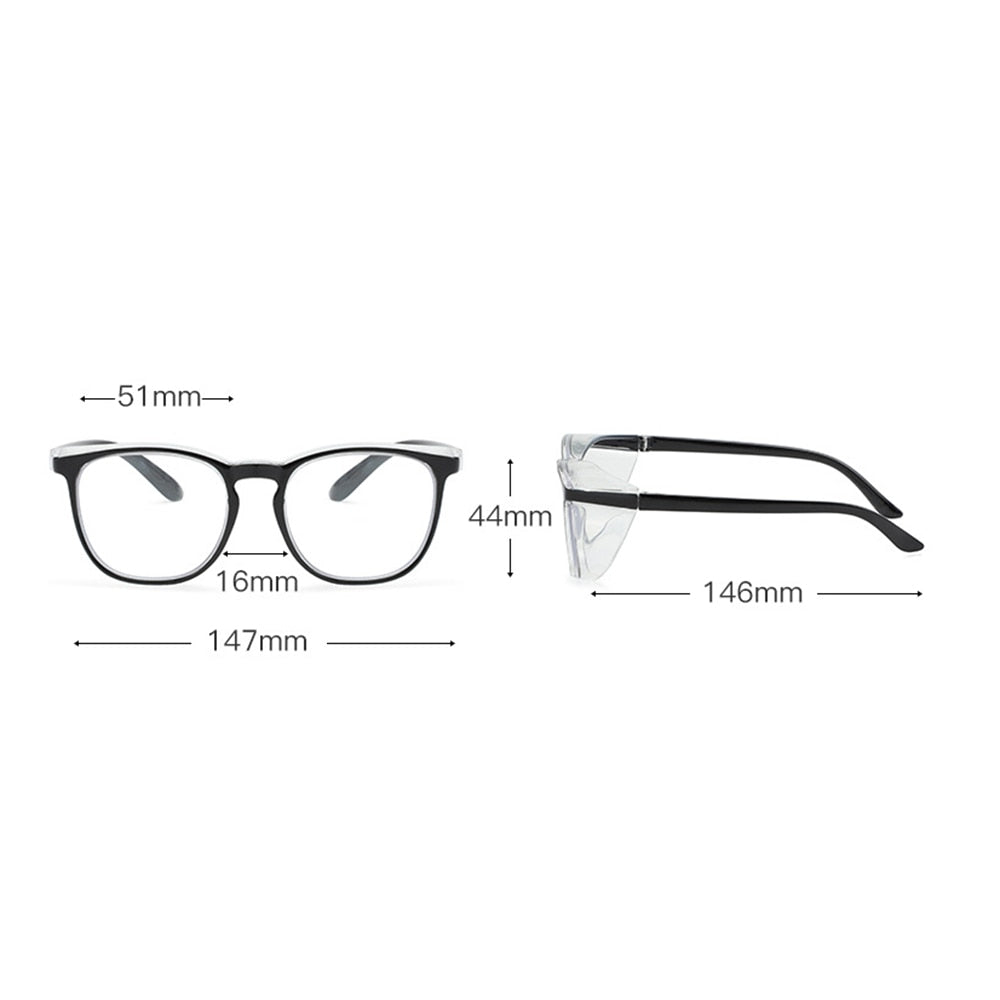 PC Safety Glasses with Side Shields and Impact-resistant Lenses Anti Fog Goggles Protective Glasses - Scienmart