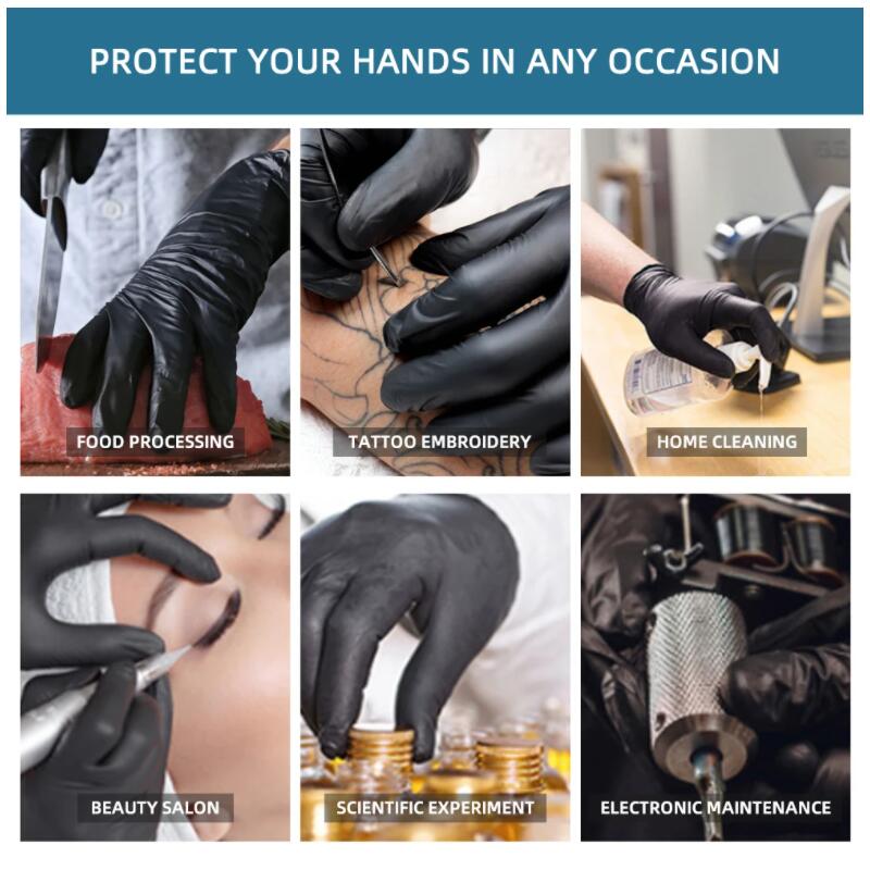 Nitrile Disposable Gloves Waterproof Powder Free  For Lab and House - Scienmart