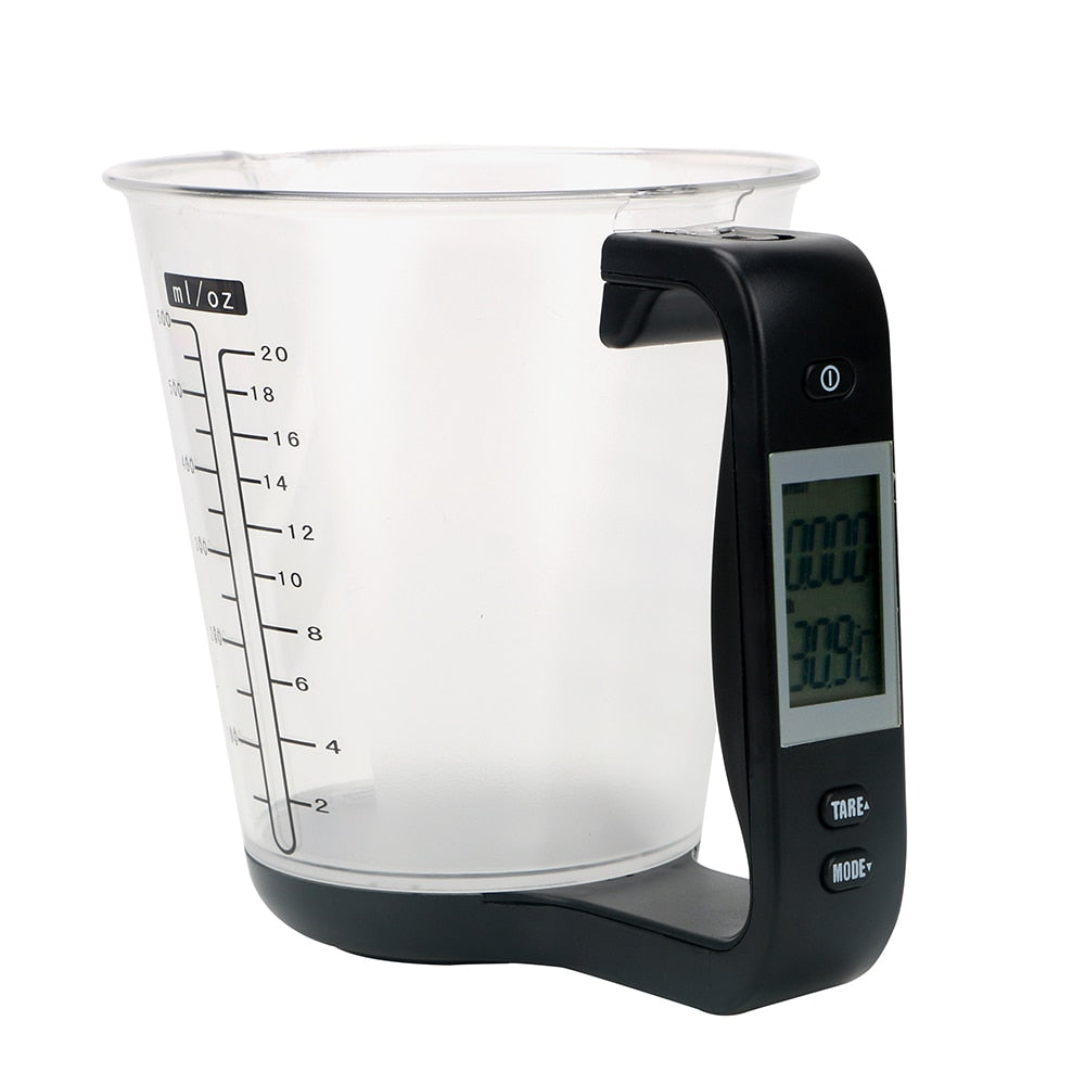 Kitchen Scales with LCD Display Digital Beaker Electronic Tool Hostweigh Measuring Cup Temperature Measurement Cups - Scienmart