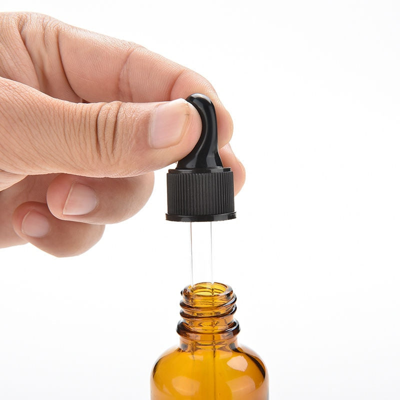 Amber Glass Dropper Bottle with Glass Pipette, 4 X 50Ml Glass Eye Dropper  Bottle