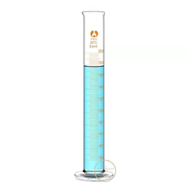 Graduated Measuring Glass Cylinder with Graduation for Chemistry Laboratory Experiments 10ml-1000ml - Scienmart