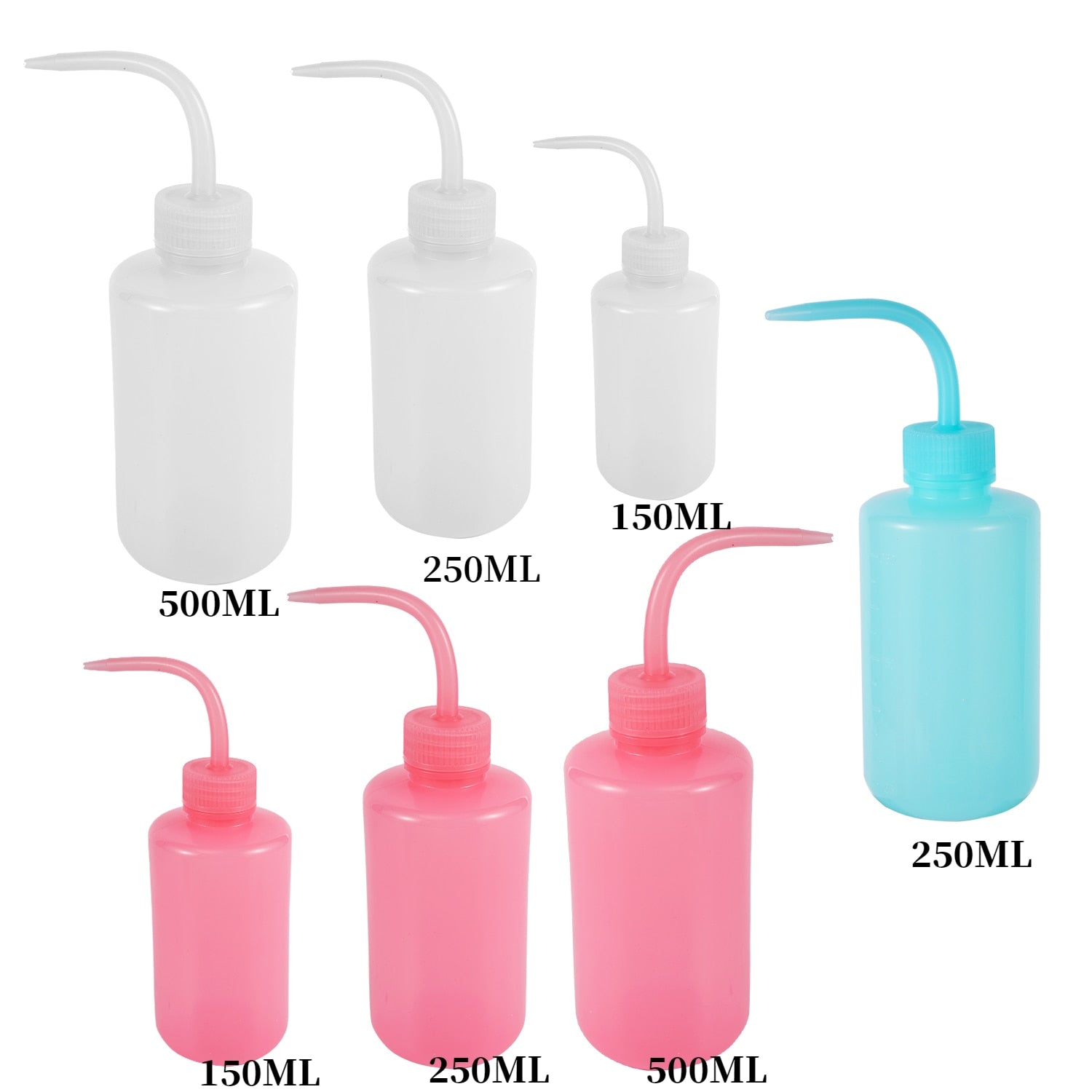 150/250/500ml Capacity Tattoo Wash Clear White Plastic Green Soap Squeeze Bottle Laboratory Measuring Bottle - Scienmart